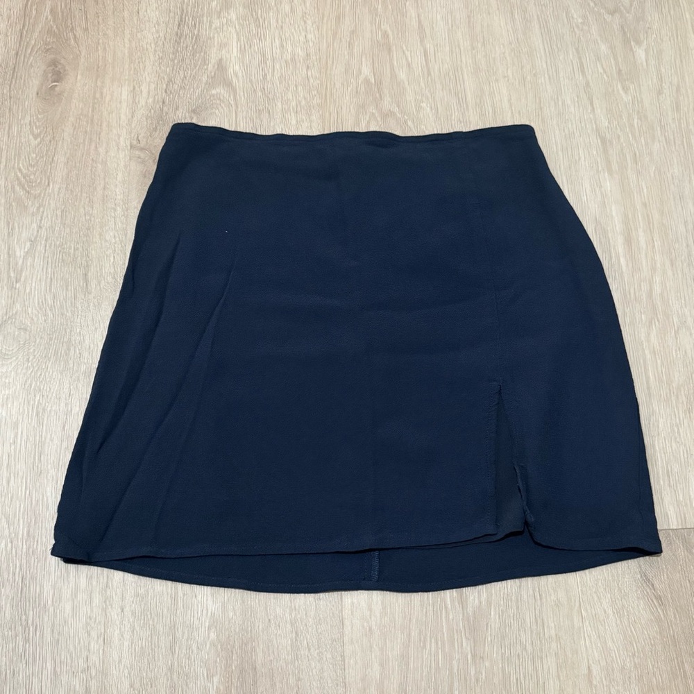 aritzia sunday best Tatyana blue mini skirt